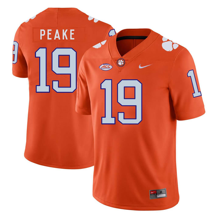 Clemson Tigers 19 Charone Peake Orange Nike College Football Jersey Dzhi,We sell and wholesale Clemson Tigers 19 Charone Peake Orange Nike College Football Jersey Dzhi on line form chian!